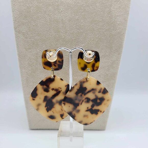 Baublebar Tortoise Square Drop Earrings - Picture 3 of 9